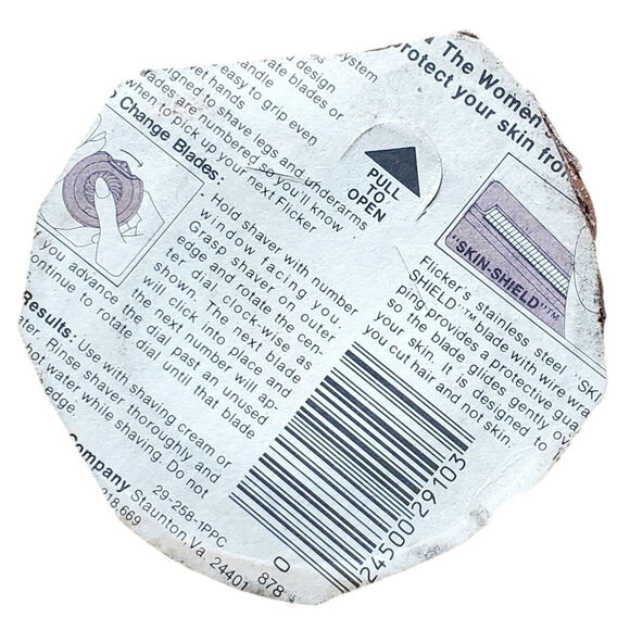 New Vtg NOS Flicker Women's Shaver 5 Blade Razor New Improved 1994 USA - Picture 3 of 3